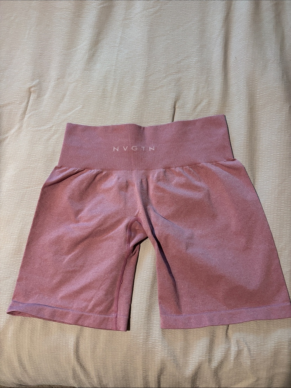 NVGTN High-Waist Bike Shorts in Dusty Rose Pink